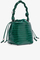 Bolso tipo cubo Croco Bou de charol verde